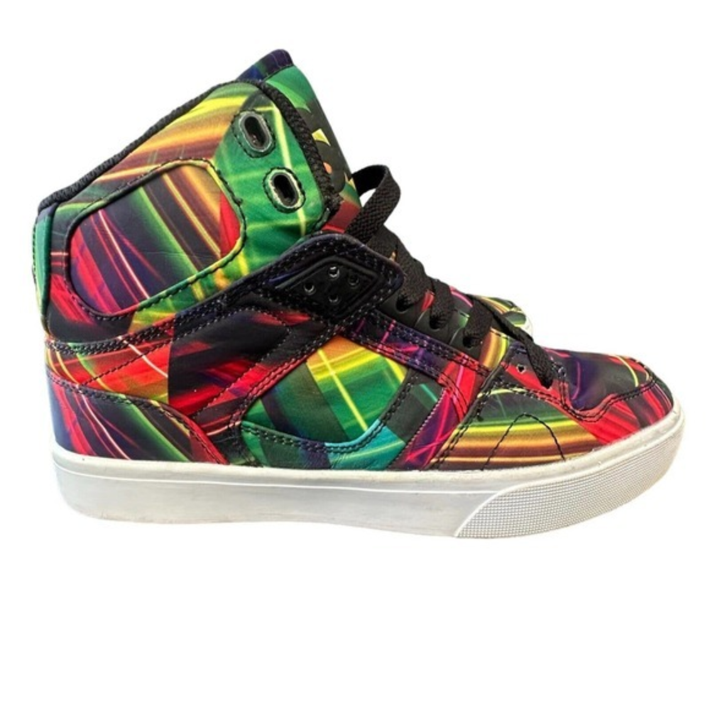 Osiris Skate Shoes NYC Vulc 83 Womens Size 10 Light‎ Show Fat Tongue Colorful